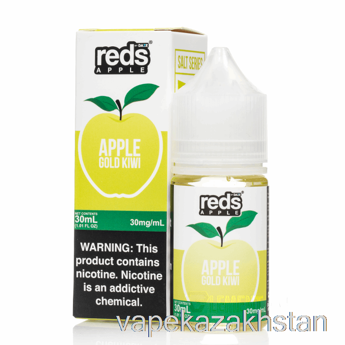 Vape Smoke Gold Kiwi - Reds Apple E-Juice - 7 Daze Salt - 30mL 50mg